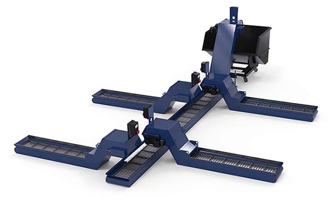Turnkey and custom cnc chip conveyor systems